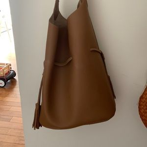 Anthropologie Brown Tote Bag